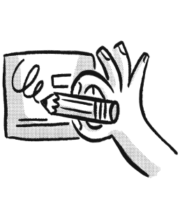 Hand writing form image