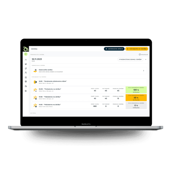 Webova aplikacia screenshot